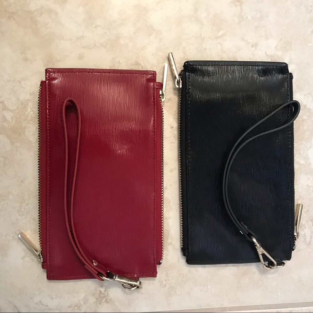 Leather wristlet